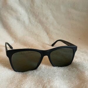 Warby Parker Eyeglasses Lowry 101 Jet Black Matte 57-18-145 Polarized